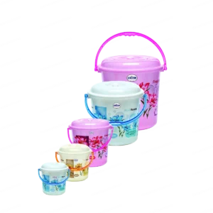 10203 1 daisy color plain bucket with lid 3l to 50l