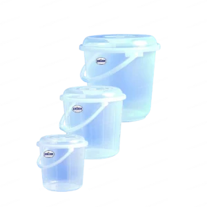10204 1 daisy transparent plain bucket 9l 18l 25l