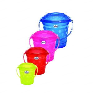 10205 1 frosty transparent bucket with lid 3l to 17l modern kitchen storage