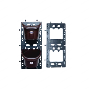 30057 vertigrow stacking pots vertical garden system space saving herb garden balcony planting