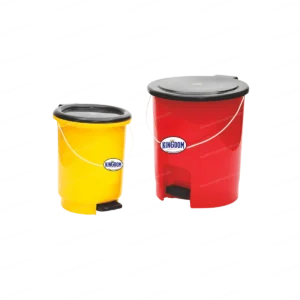 50047 1 hands free pedal dustbin steel handle floral design hygienic